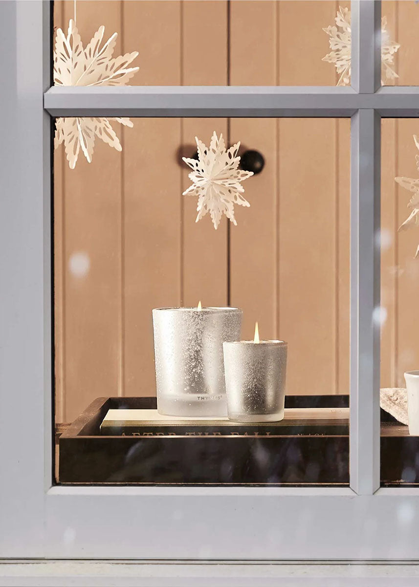 Frasier Fir Flocked Votive Candle - 2oz.