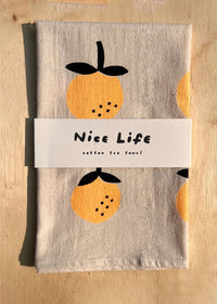 Oranges Tea Towel
