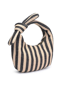 Penny Clutch - Black & Natural