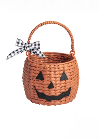 Orange Pumpkin Treat Basket