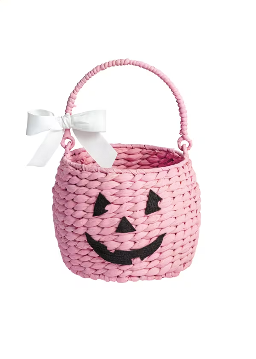 Pink Pumpkin Treat Basket