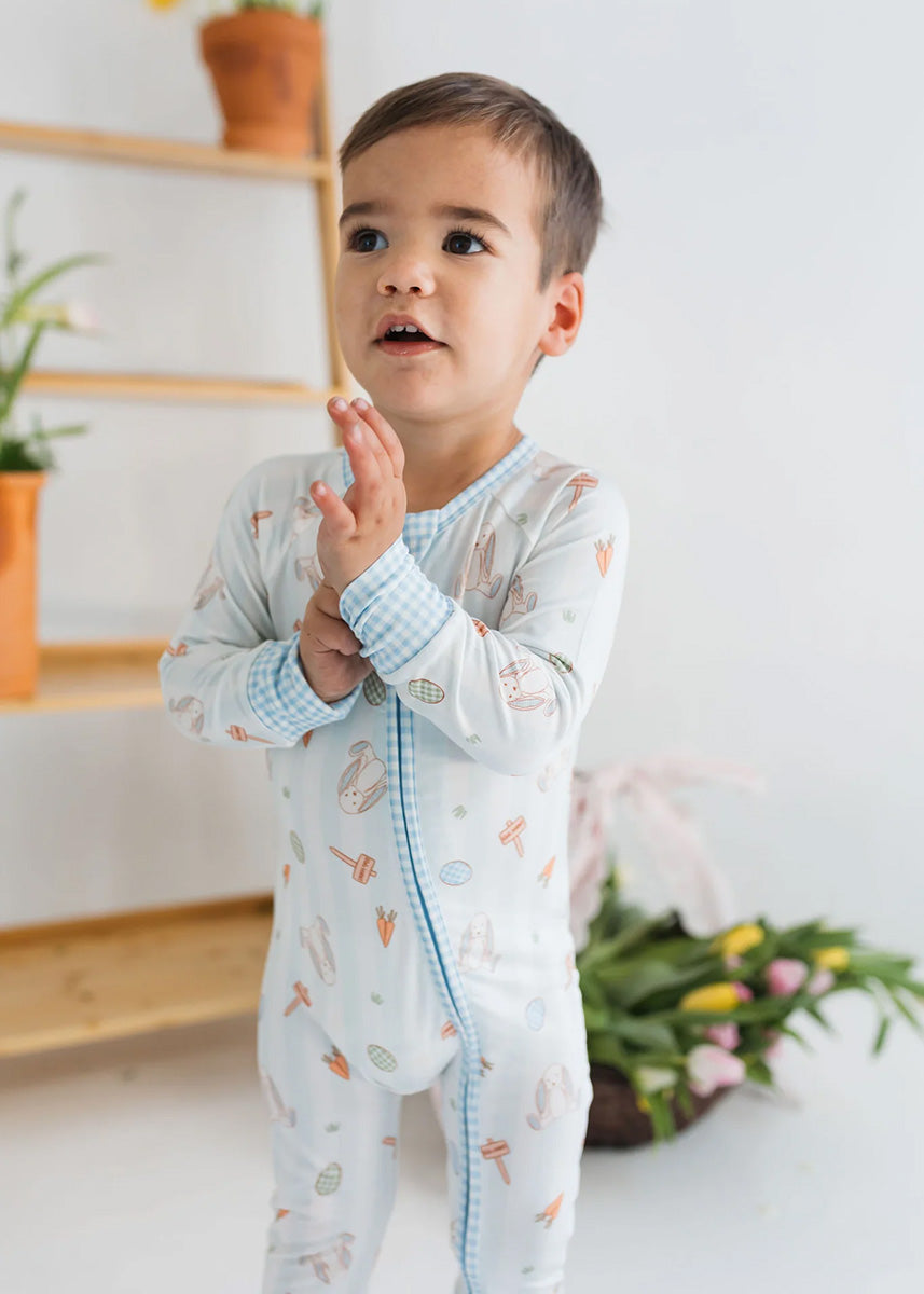 Oliver Rabbit Zipper Romper