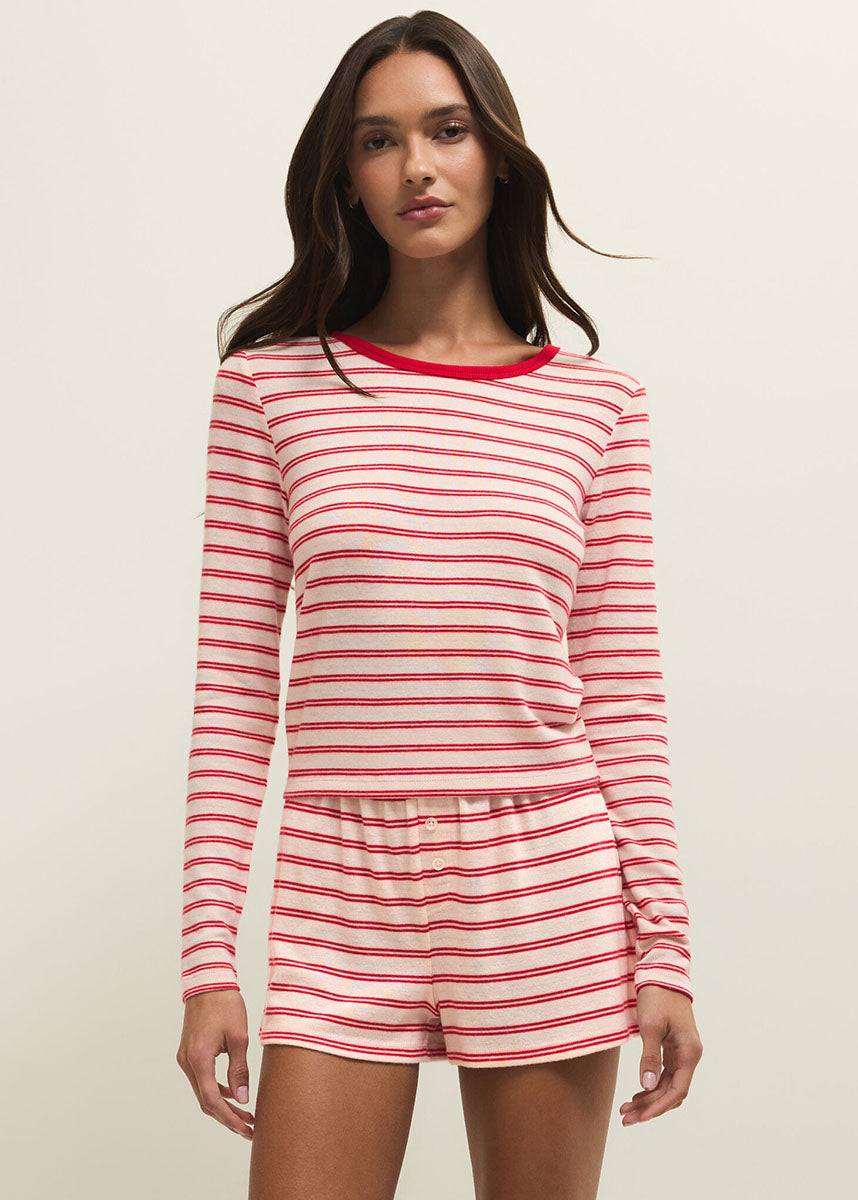 Night In Stripes LS Top - Multi