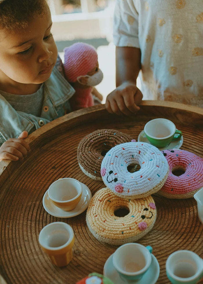 Plush Donut Rattle - Pink