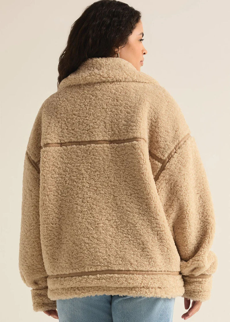 Ari Sherpa Coat - Fossil