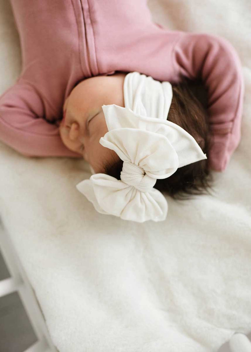 Fab Bow Headband - Ivory