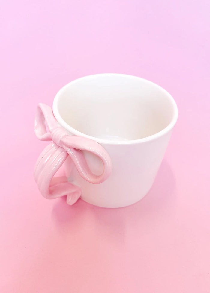 Pink Bow Coffee Mug - 15 oz.