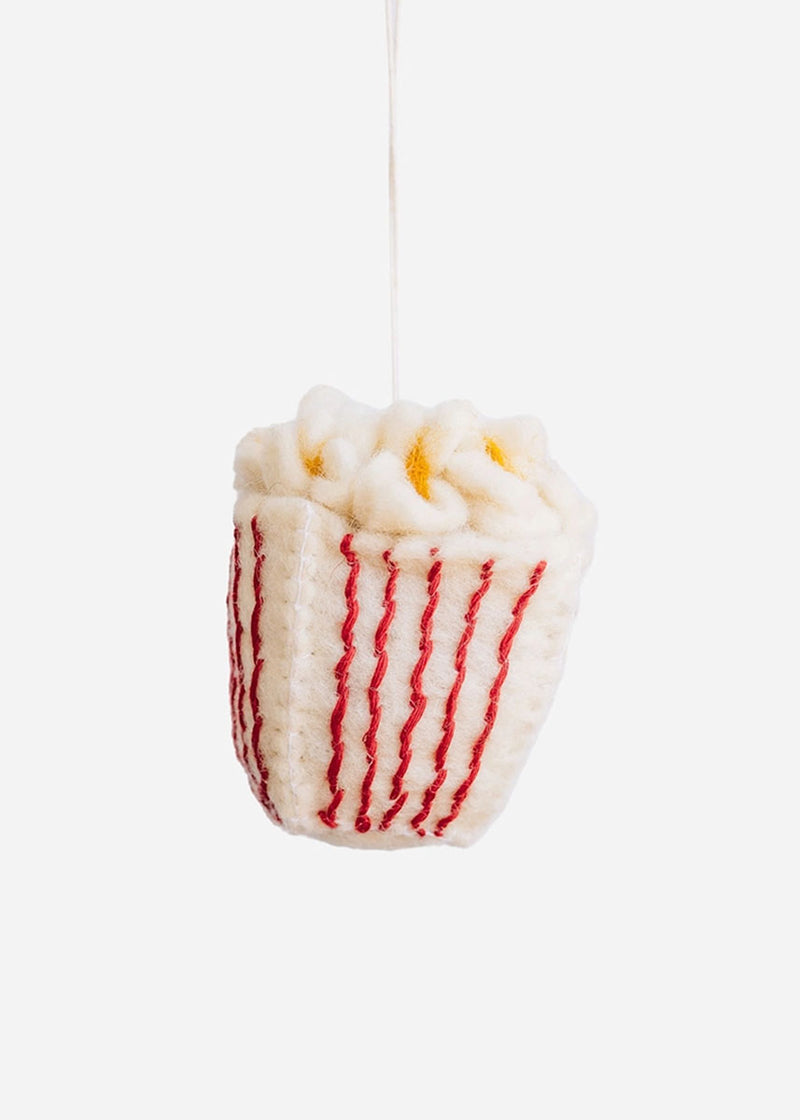 Popcorn Felt Ornament