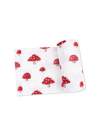 Swaddle Blanket - Painterly Mushrooms