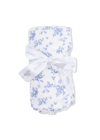 Swaddle Blanket - Baby Blue Vines Floral