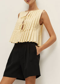 Kali Linen Top - Yellow