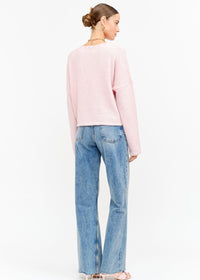 Liona Embroidered Cardigan - Pink