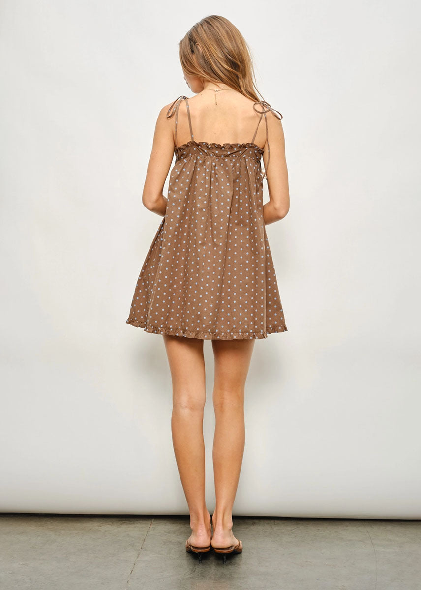 Iva Polka Dot Mini Dress