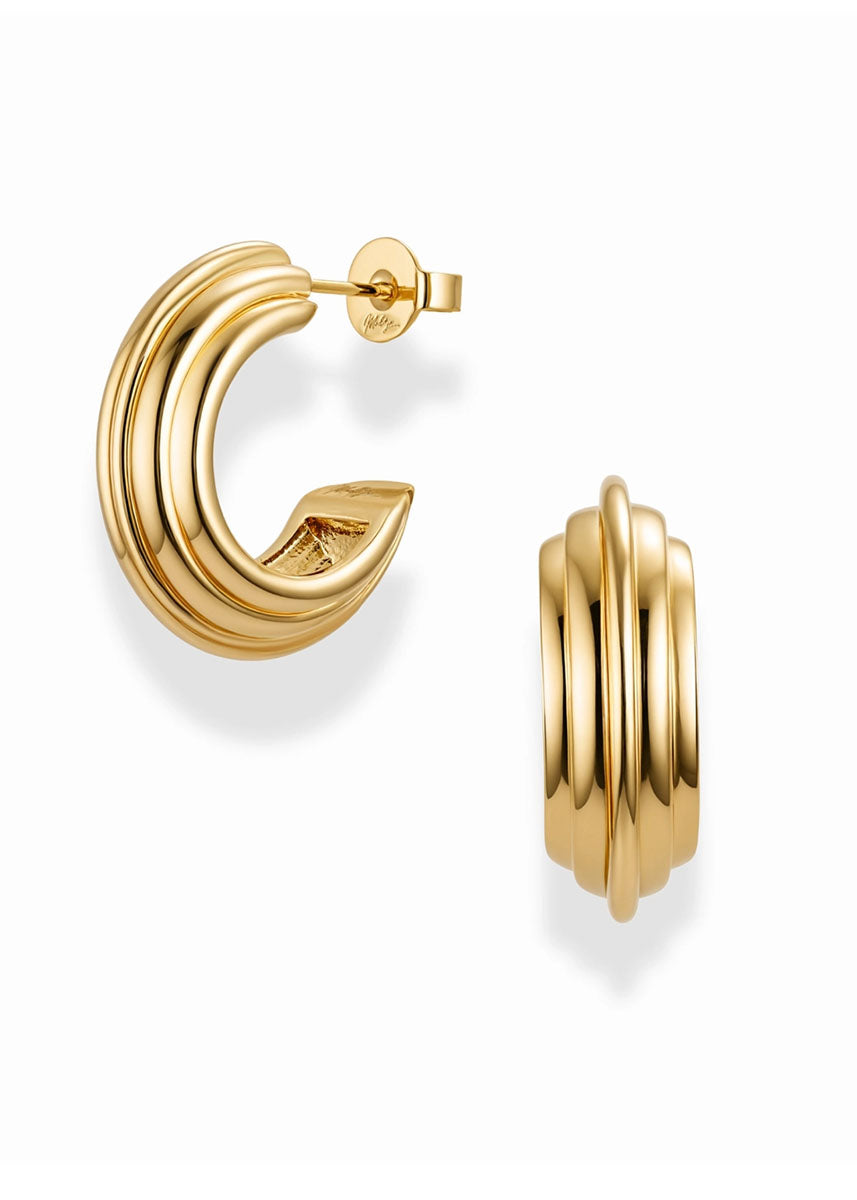 Whitney Hoops - Gold