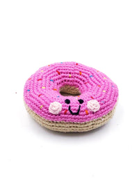 Plush Donut Rattle - Pink