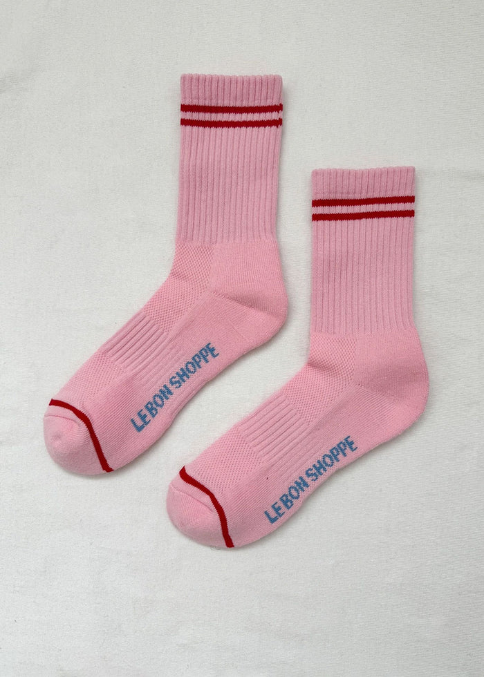 Boyfriend Socks - Amour Pink