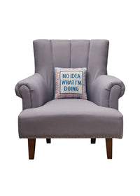 No Idea What I'm Doing Embroidered Pillow