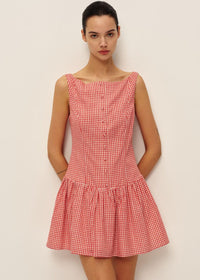 Marieka Mini Dress - Red Gingham