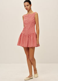 Marieka Mini Dress - Red Gingham