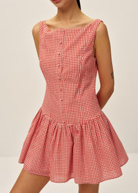 Marieka Mini Dress - Red Gingham