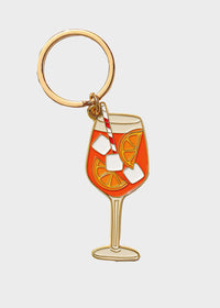 Aperol Spritz Enamel Keychain