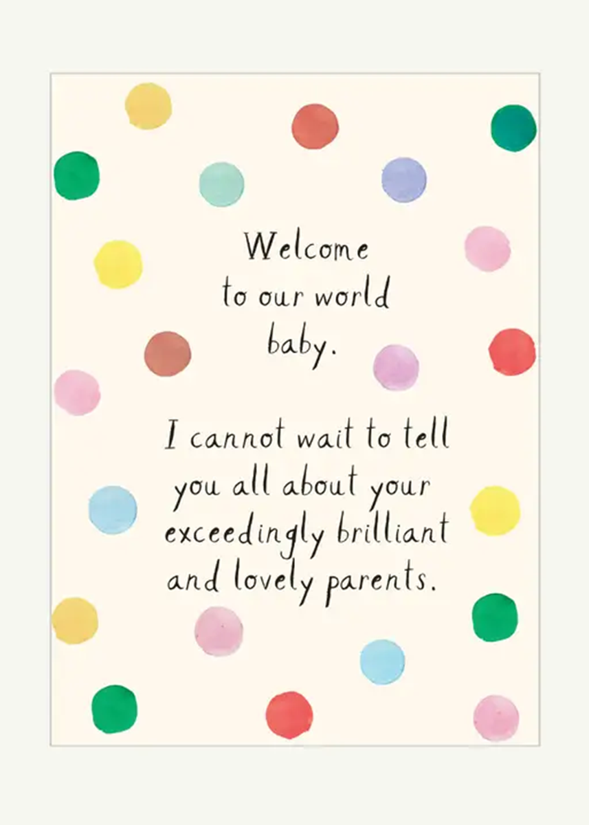 Welcome To Our World Baby Card