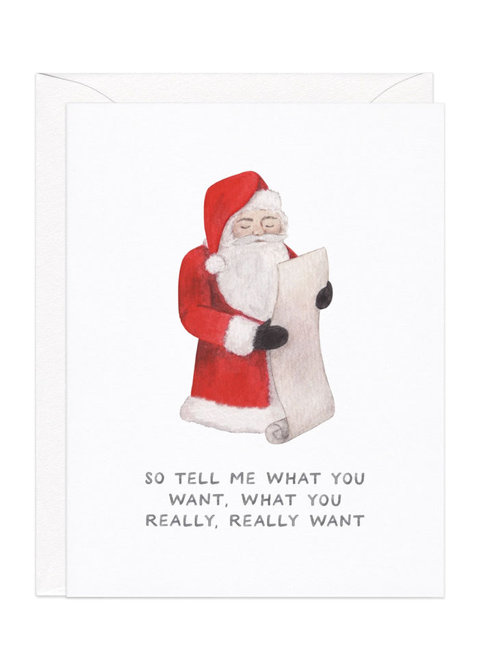 Spice Girls Santa Christmas Card