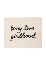 Long Live Girlhood Banner - Natural