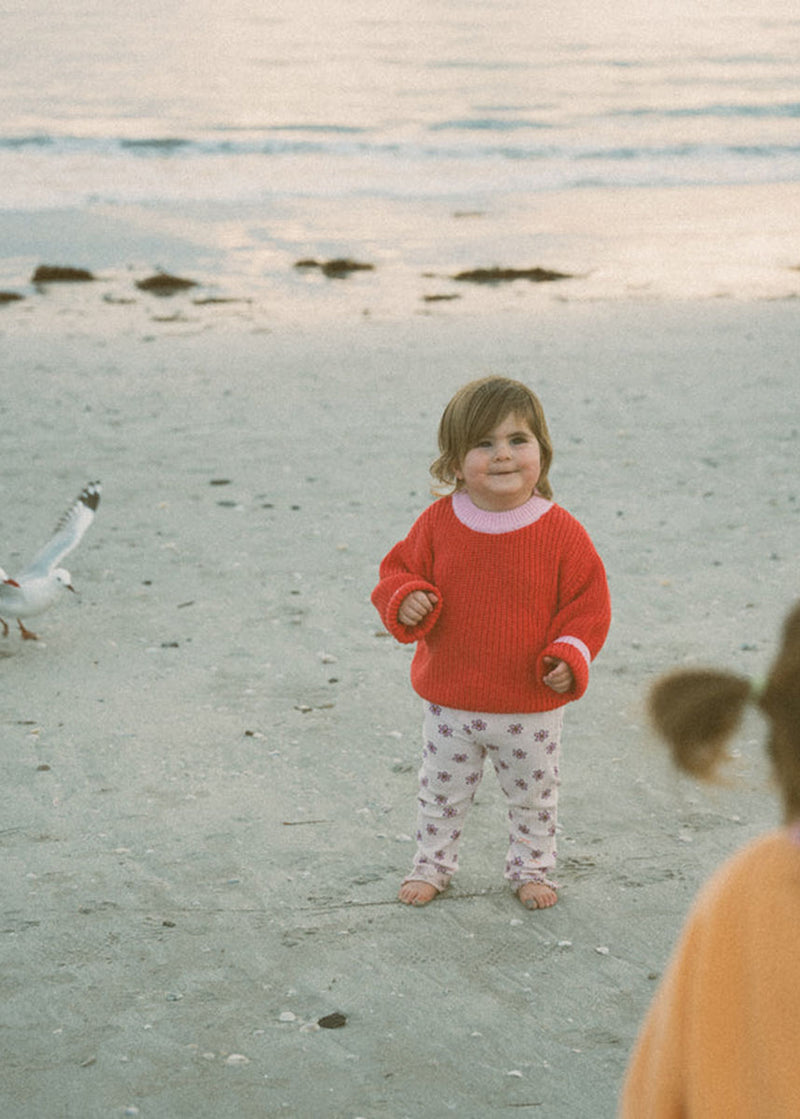 Cosy Knit Sweater - Watermelon