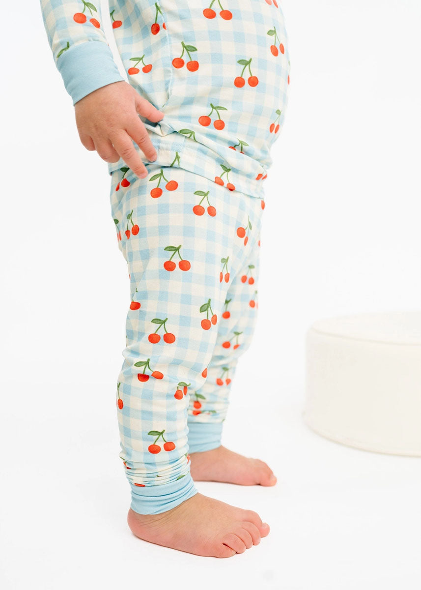 Bamboo Two-Piece Jammies Set - Cherry Picnic