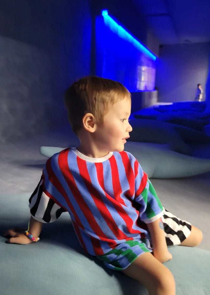 Terry Striped Shorts