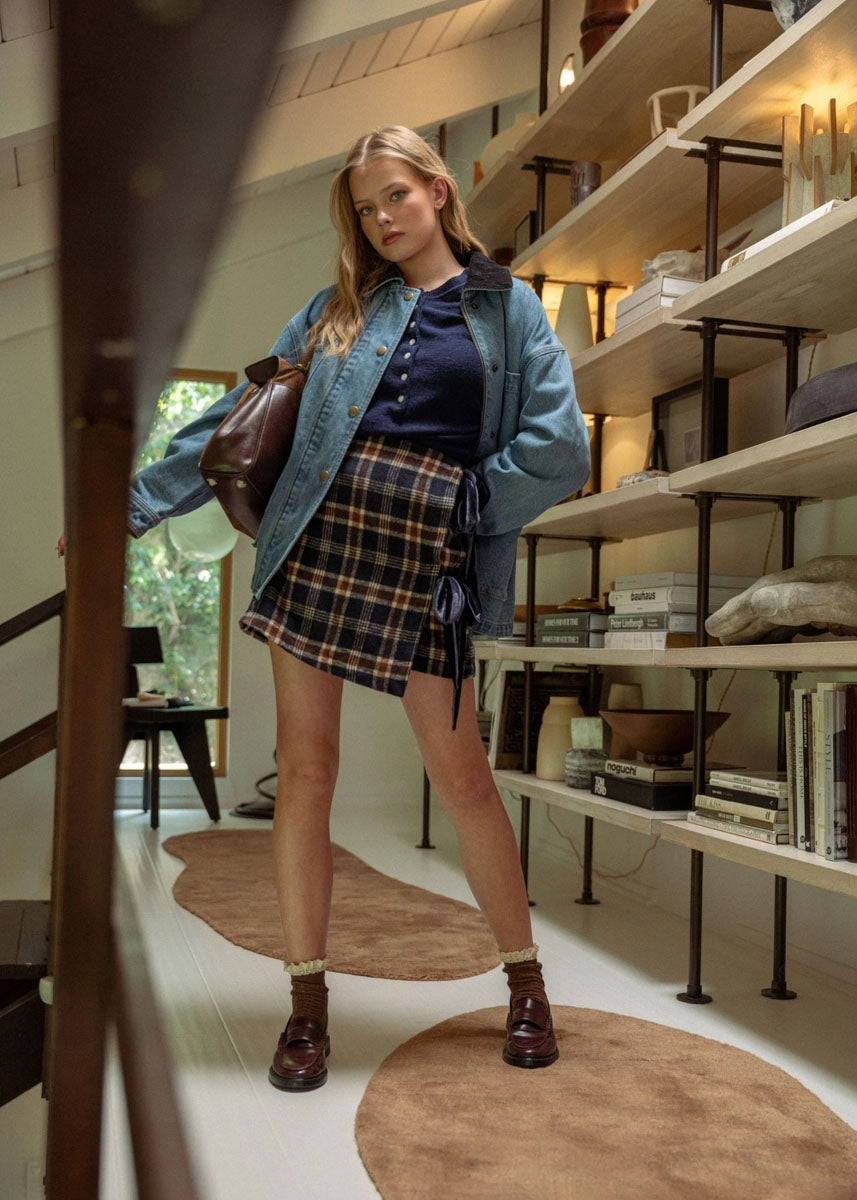 Fern Corduroy Collar Jacket - Denim