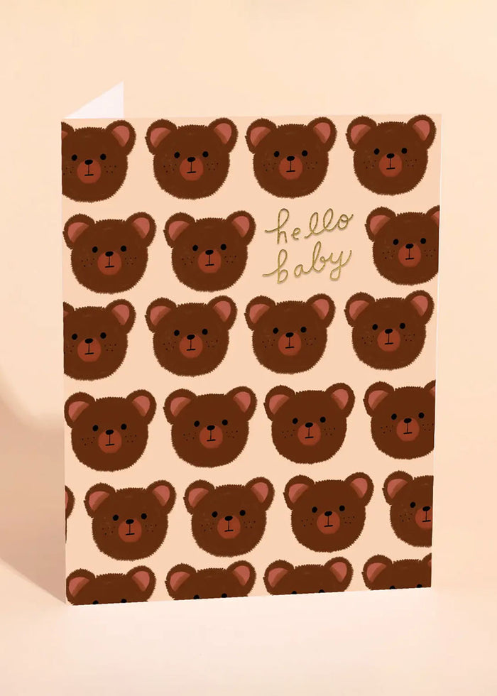 Hello Baby Bear Greeting Card