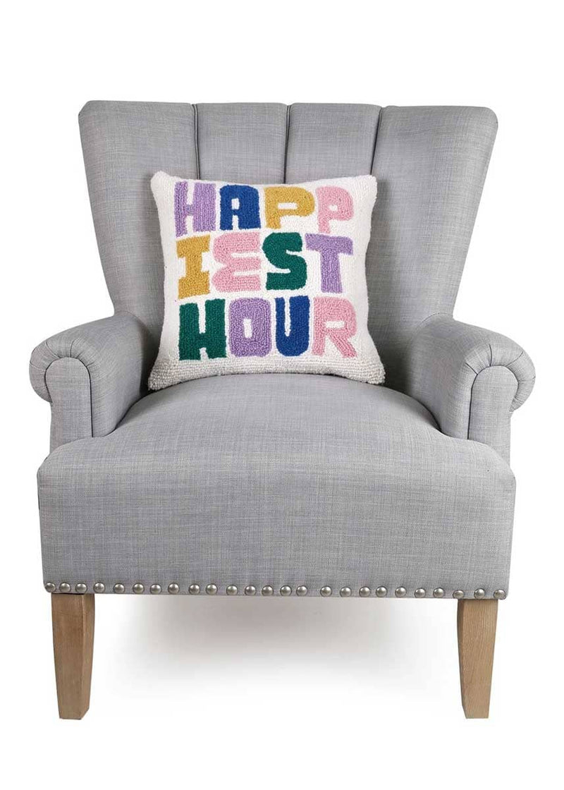 Happiest Hour Hook Pillow