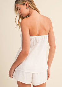 Ryan Tube & Shorts Set - White