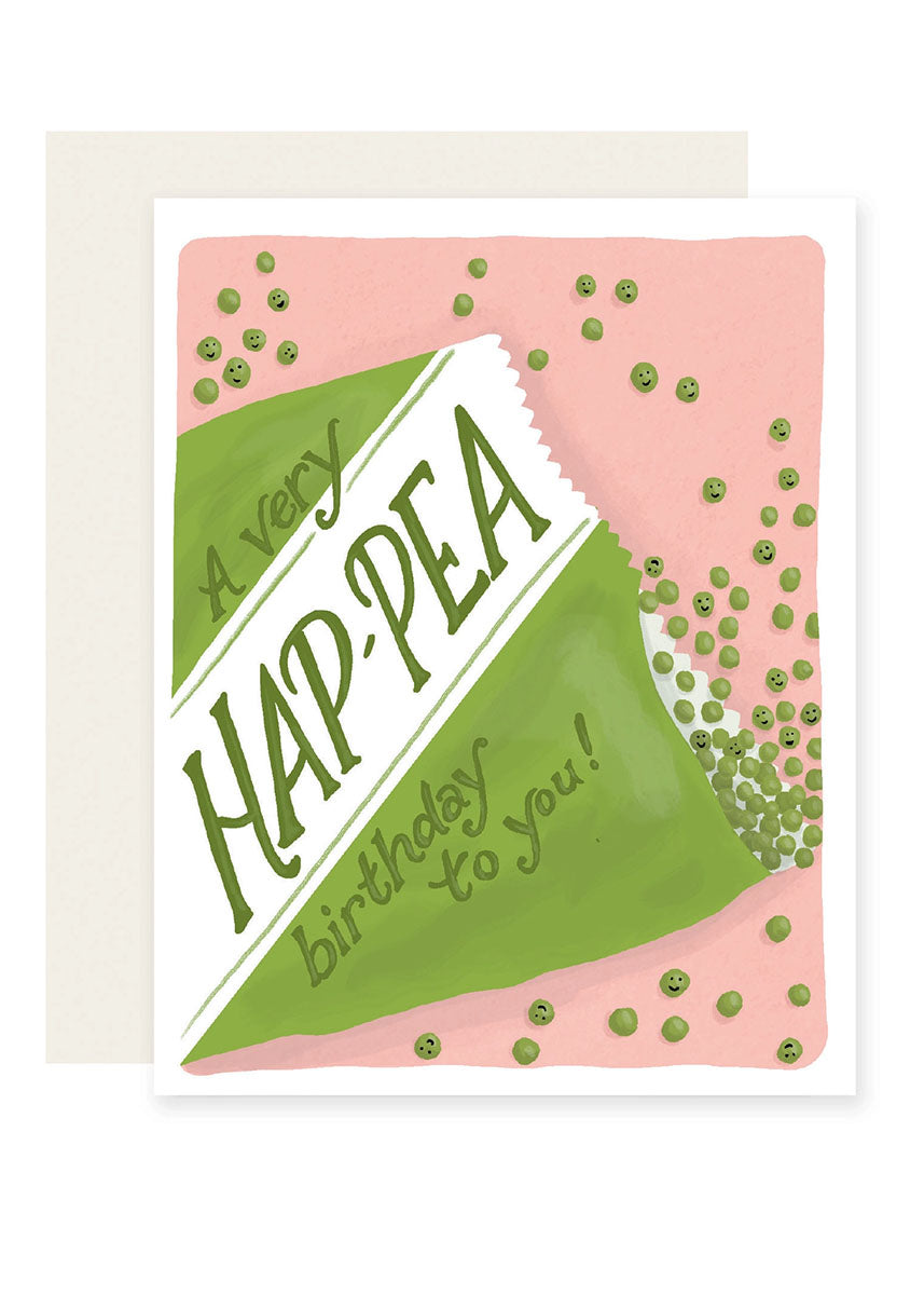 Hap-Pea Birthday Card