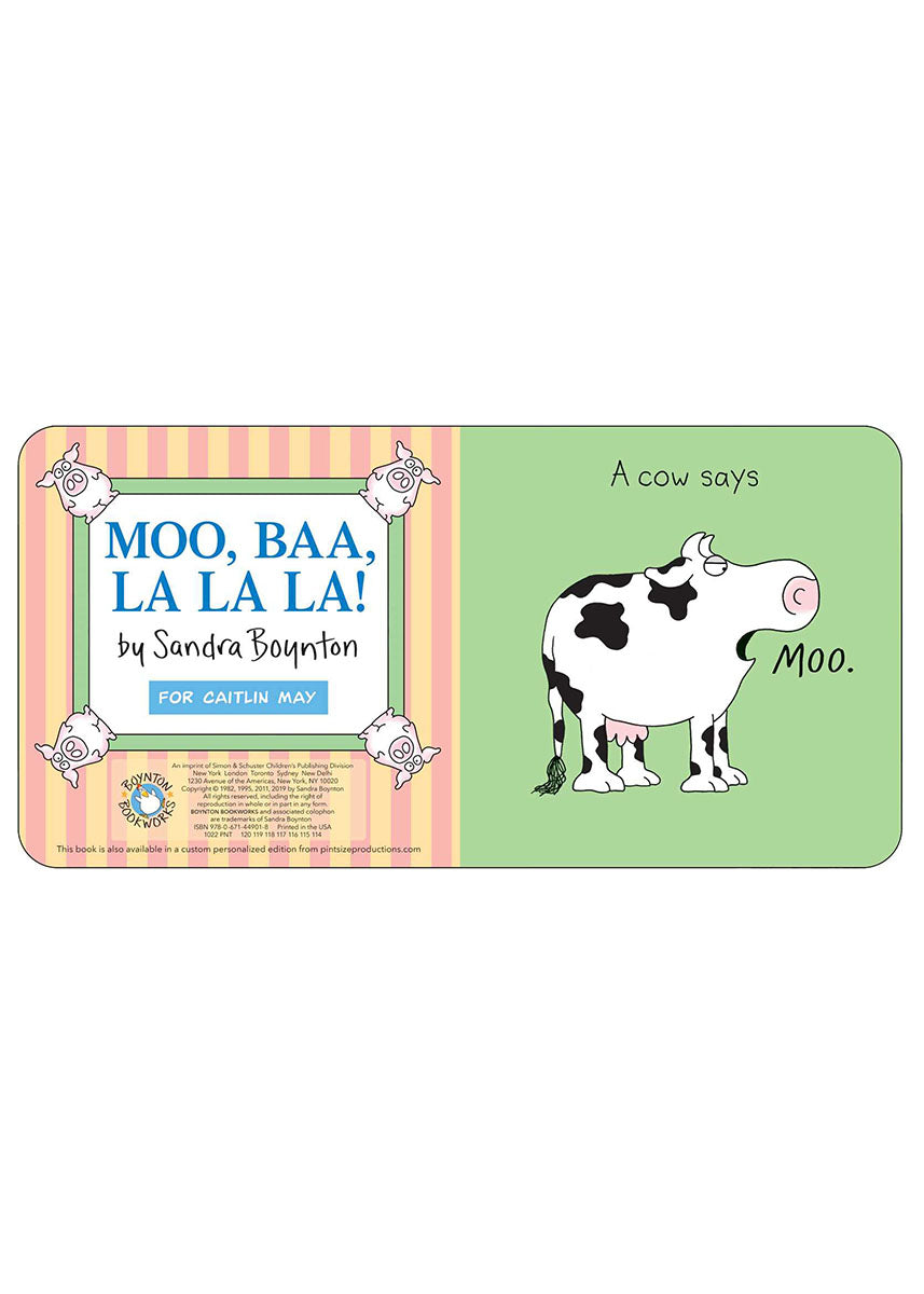 Moo, Baa, La La La! Book