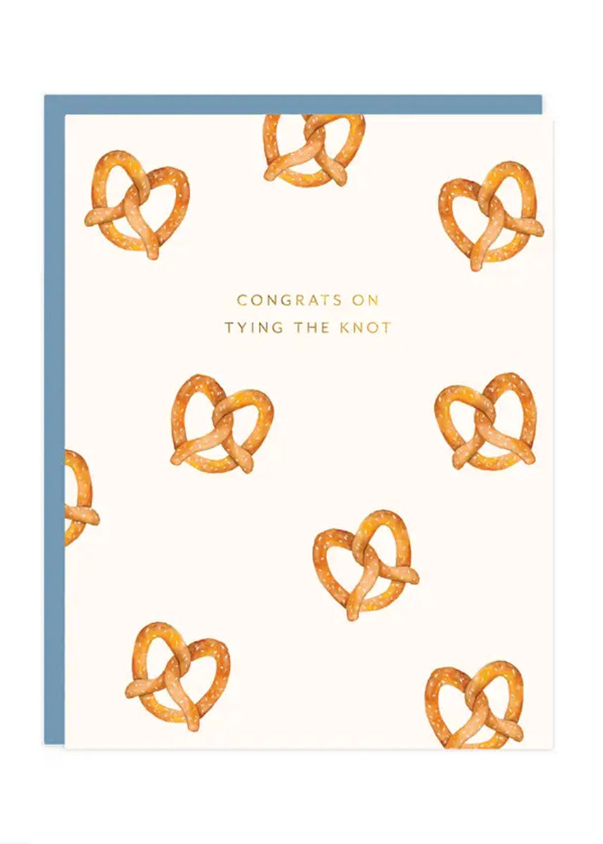 Pretzel Wedding Card