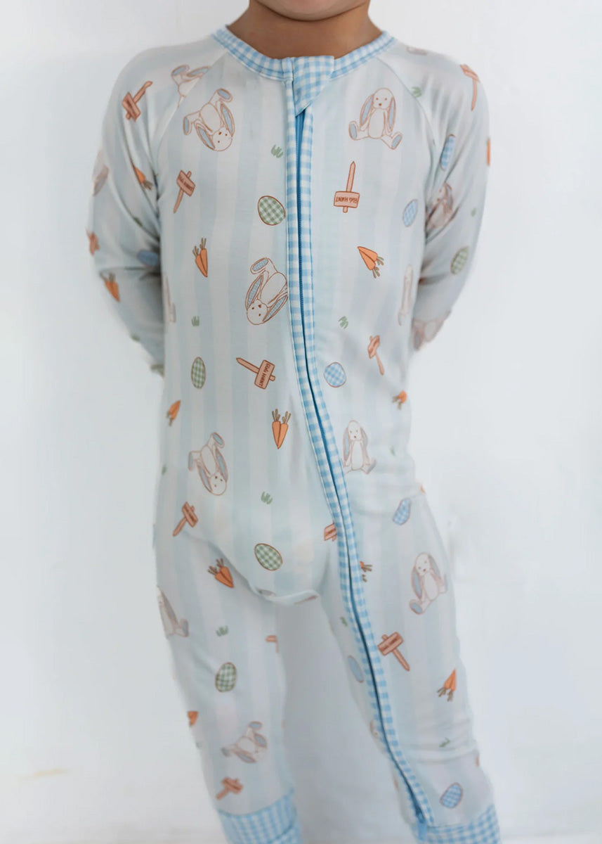 Oliver Rabbit Zipper Romper