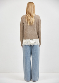 Monroe Crewneck Sweater - Taupe