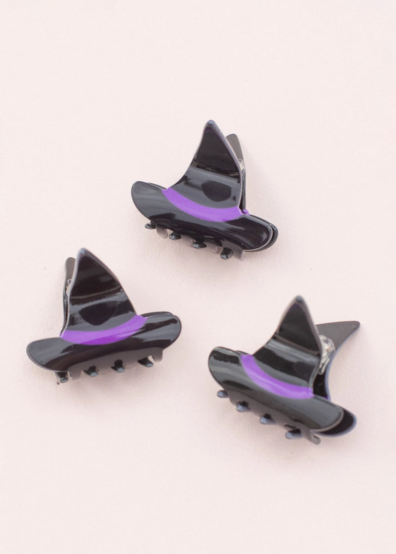 Halloween Witch Hat Hair Claw Clip