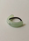 Wide Arch Acrylic Cuff Hair Tie - Light Green