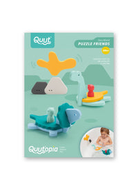 Quut Puzzle Friends Bath Toys - Dino World