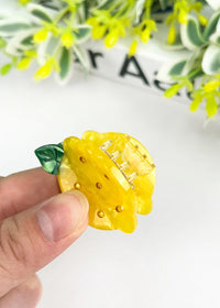 Mini Lemon Hair Claw Clip