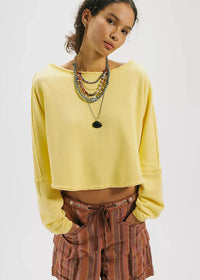 To The East Cropped Pullover - Double Butter