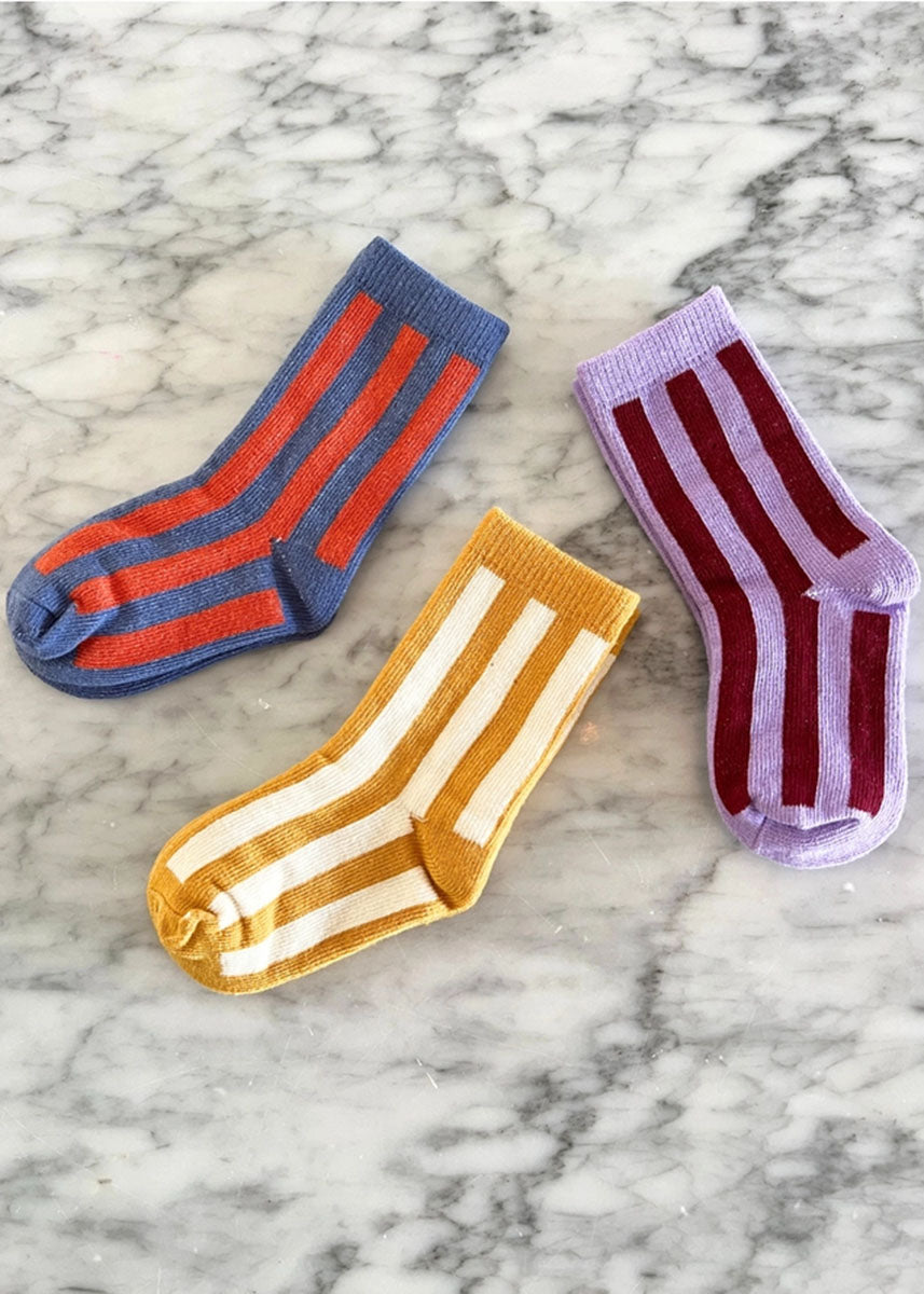 Stripe Socks - Slate