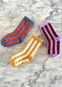 Stripe Socks - Slate