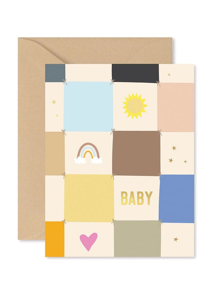 Checkerboard Baby Quilt Card