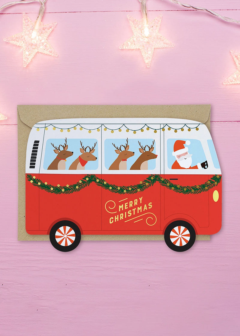 Christmas Camper Van Christmas Card