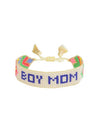 Boy Mom Bead Bracelet - Chevron Rainbow